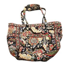 Vera Bradley Floral Quilted Overnight Tote Bag